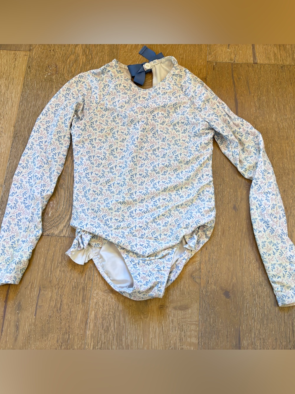 Minnow girls Floral Long-Sleeve swimsuit Bodysuit - 5/6